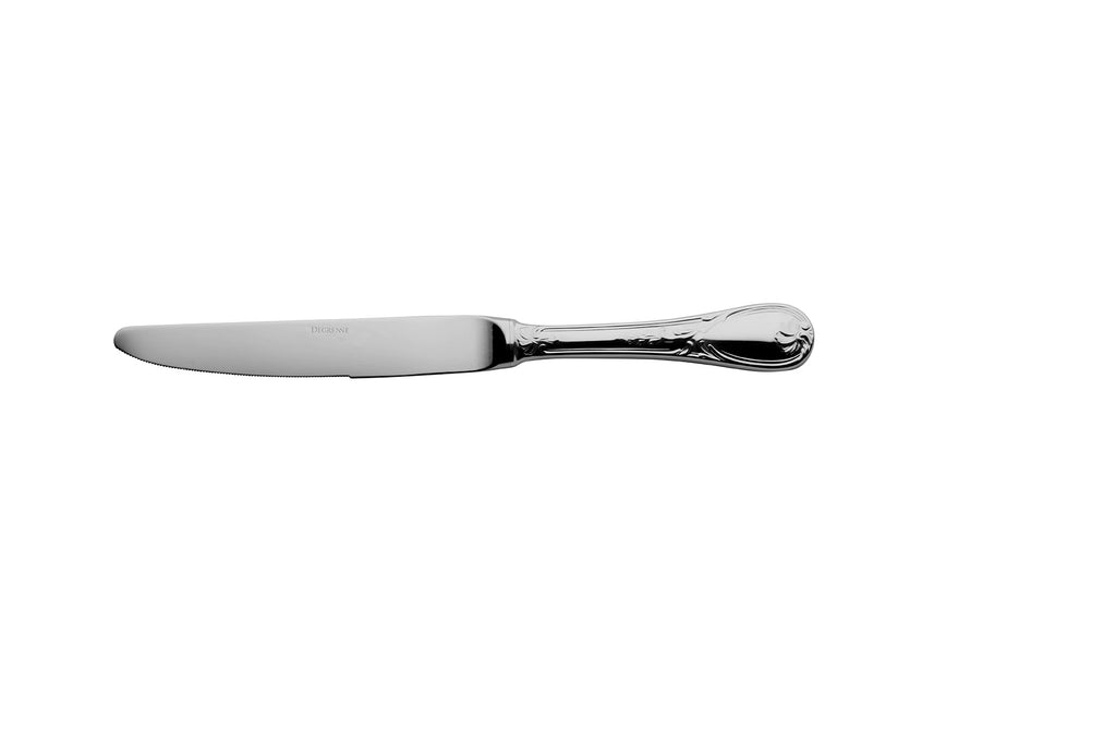 MARQUISE MIROIR Couteau de table manche orfèvre lame scie