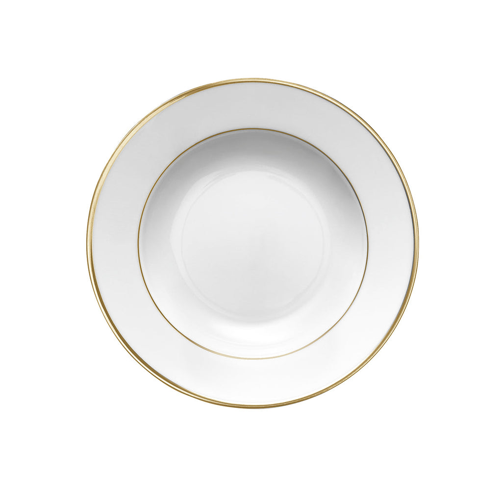ECLIPSE GALON OR Assiette creuse à aile 22,5 cm