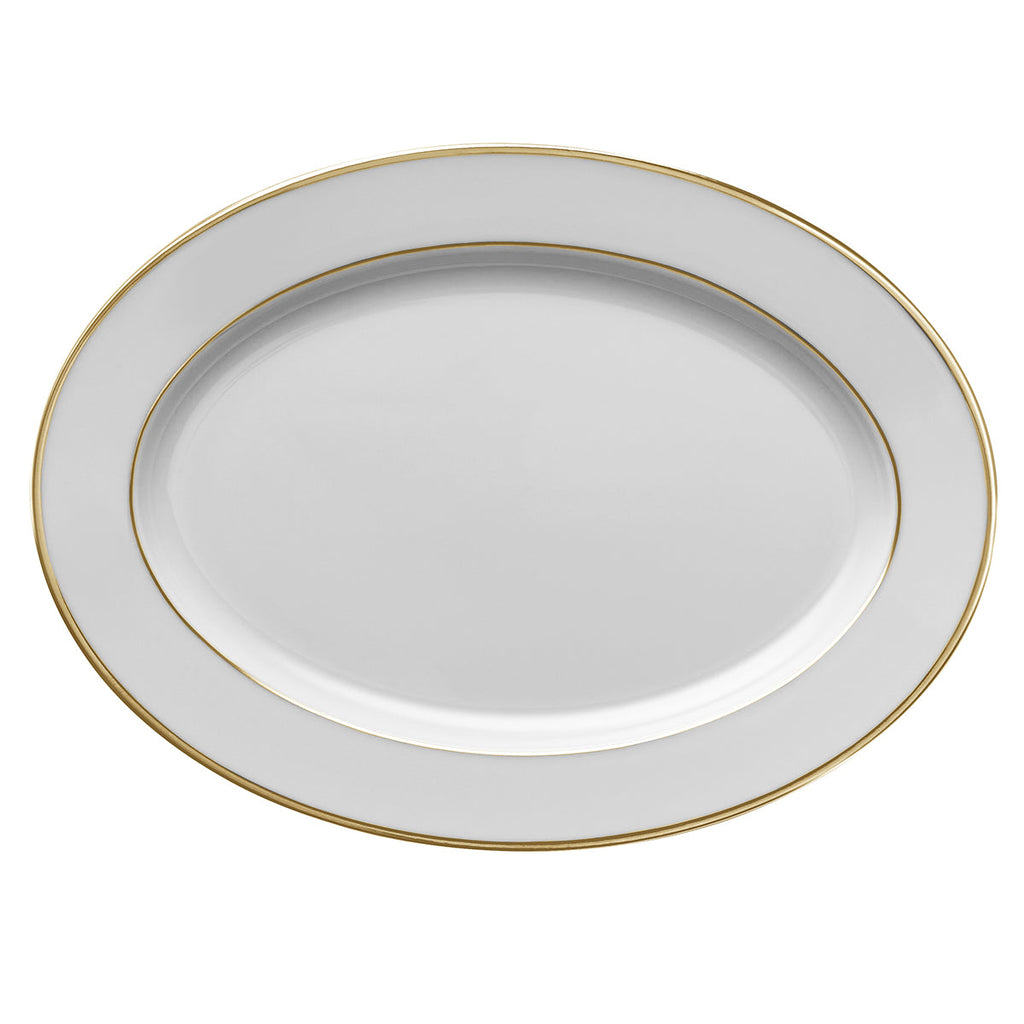 ECLIPSE GALON OR Plat ovale 36,5 x 26,5 cm