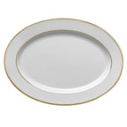 ECLIPSE GALON OR Plat ovale 36,5 x 26,5 cm