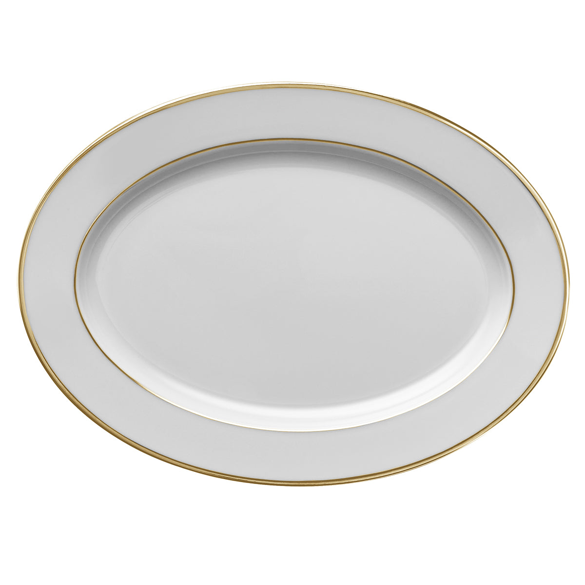 ECLIPSE GALON OR Plat ovale 36,5 x 26,5 cm