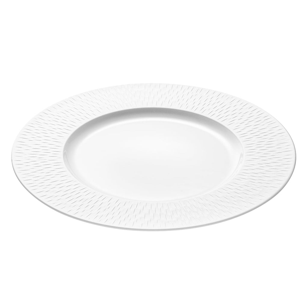 BOREAL SATIN BLANC Assiette de présentation 33 cm