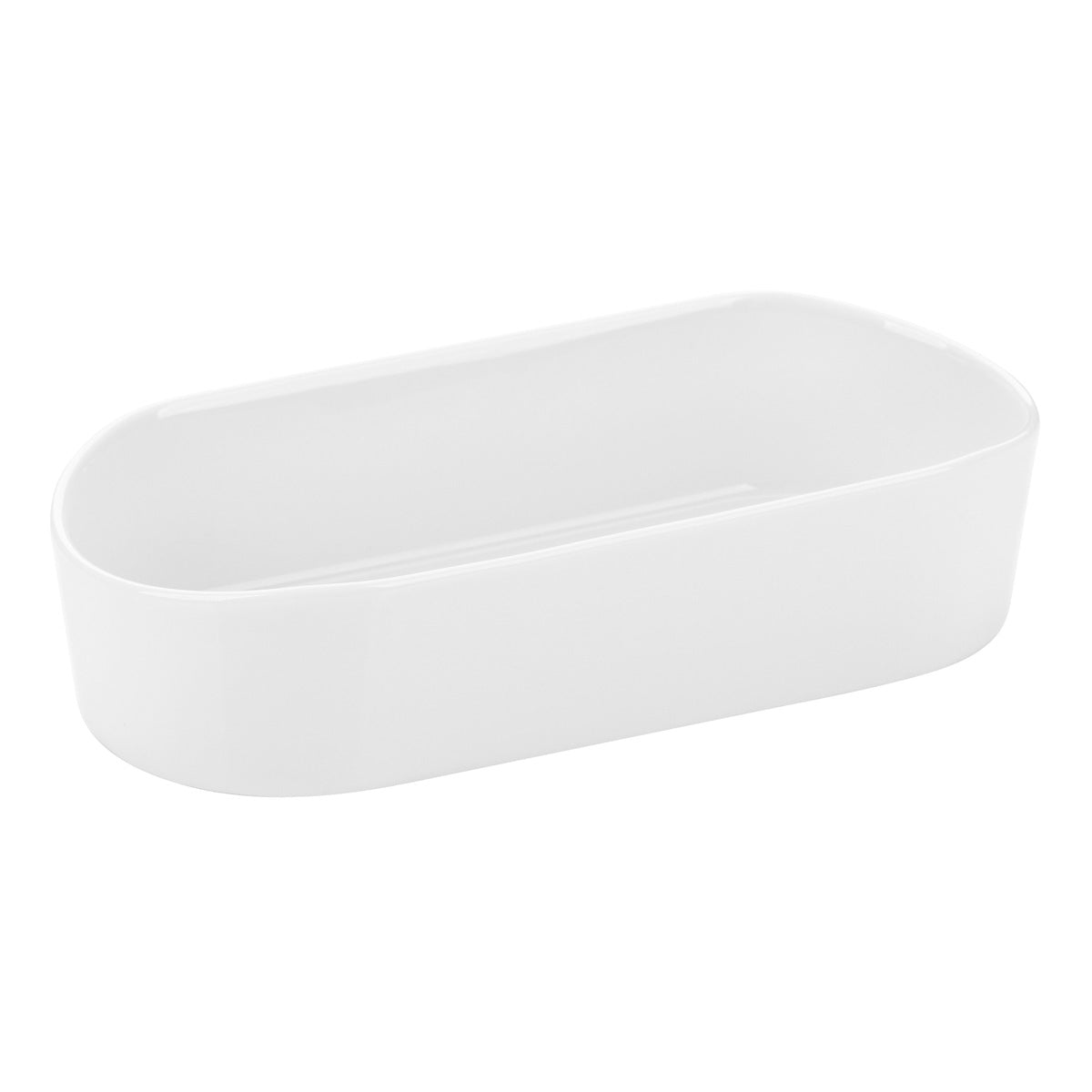EVENTO BLANC support couvert de service ovale 21x10 cm