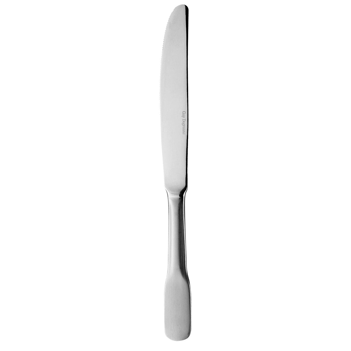 VIEUX PARIS SATINE Couteau à dessert monobloc lame scie