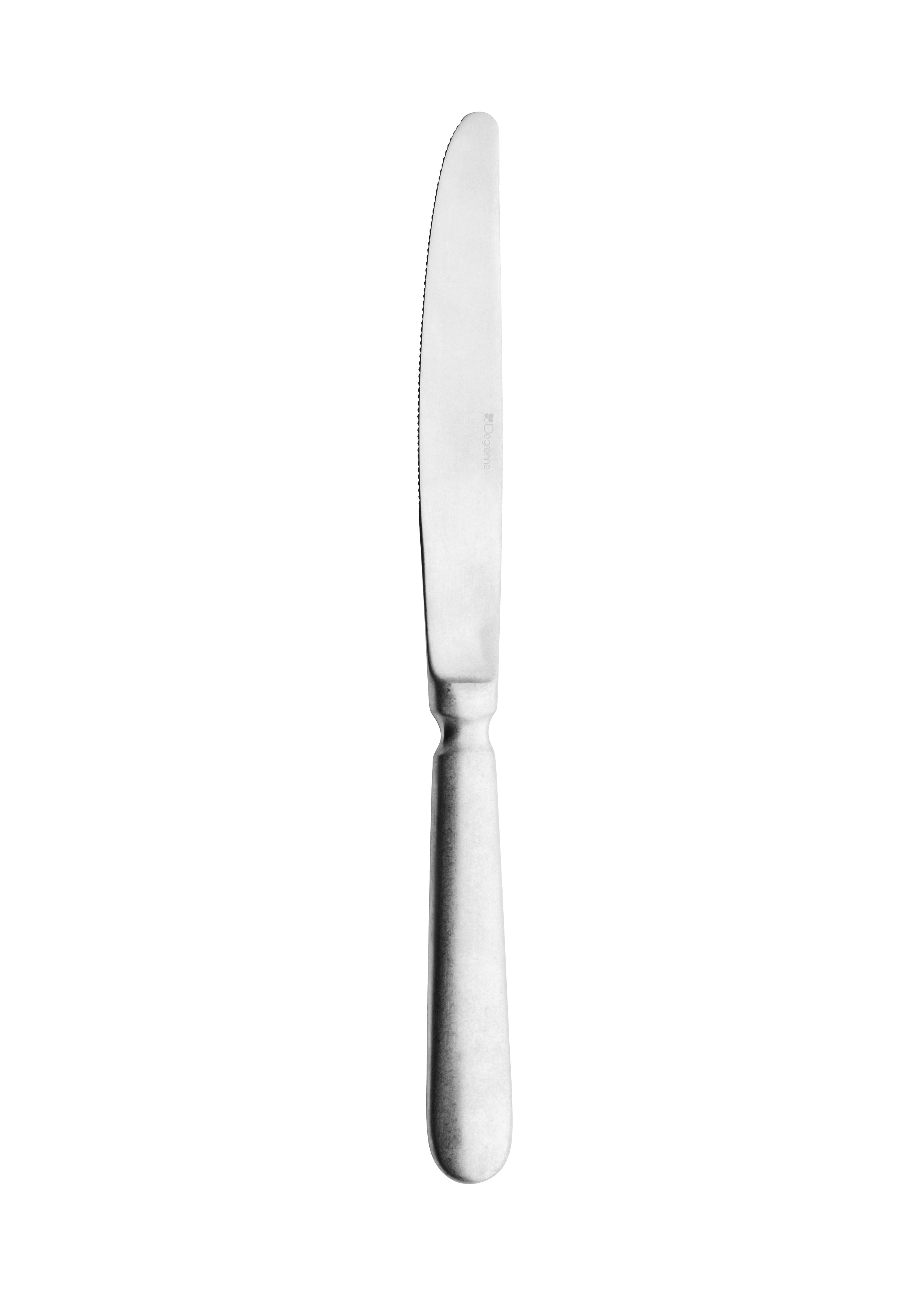 MIKADO FINITION VINTAGE Couteau de table monobloc lame scie