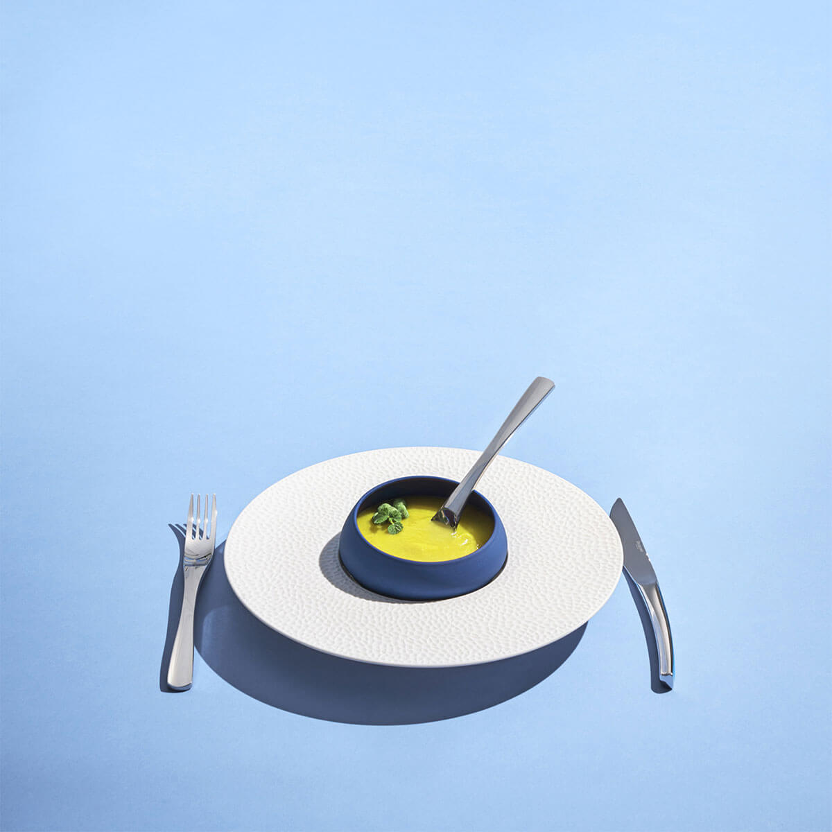 COLLECTION L FRAGMENT BLANC Assiette gourmet grand bassin 30 cm