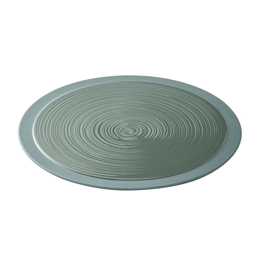 BAHIA ARGILE VERT Assiette de présentation 29 cm
