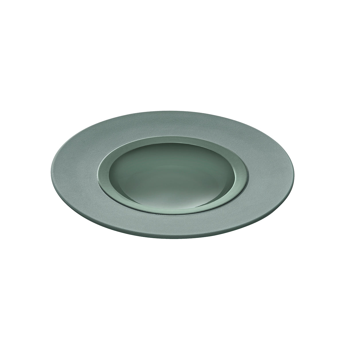 BAHIA ARGILE VERT Assiette gourmet petit bassin 23 cm