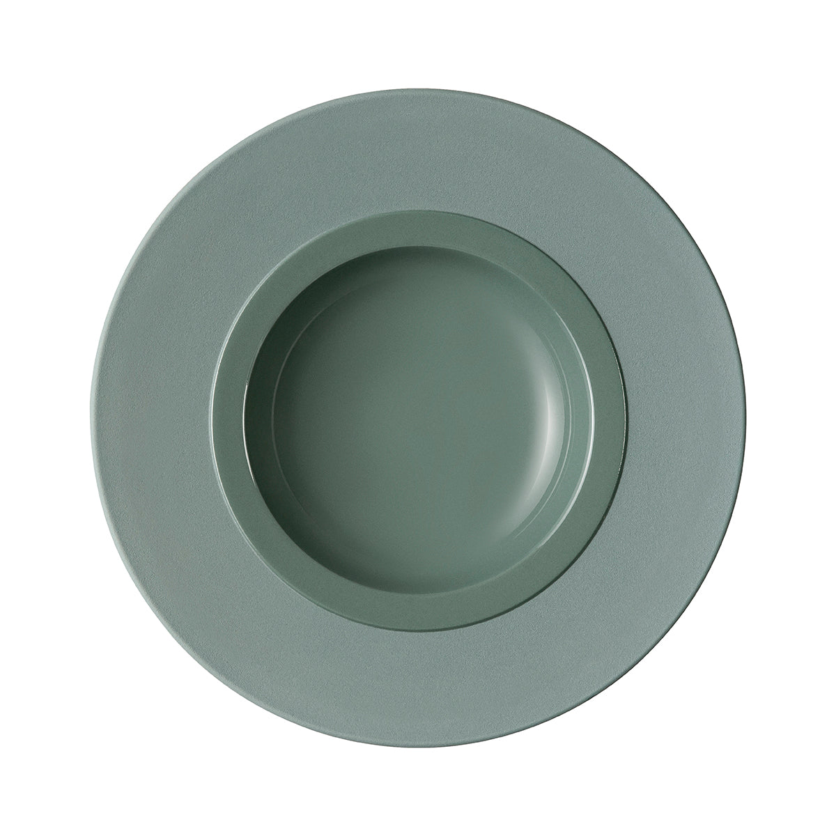 BAHIA ARGILE VERT Assiette gourmet grand bassin 26 cm