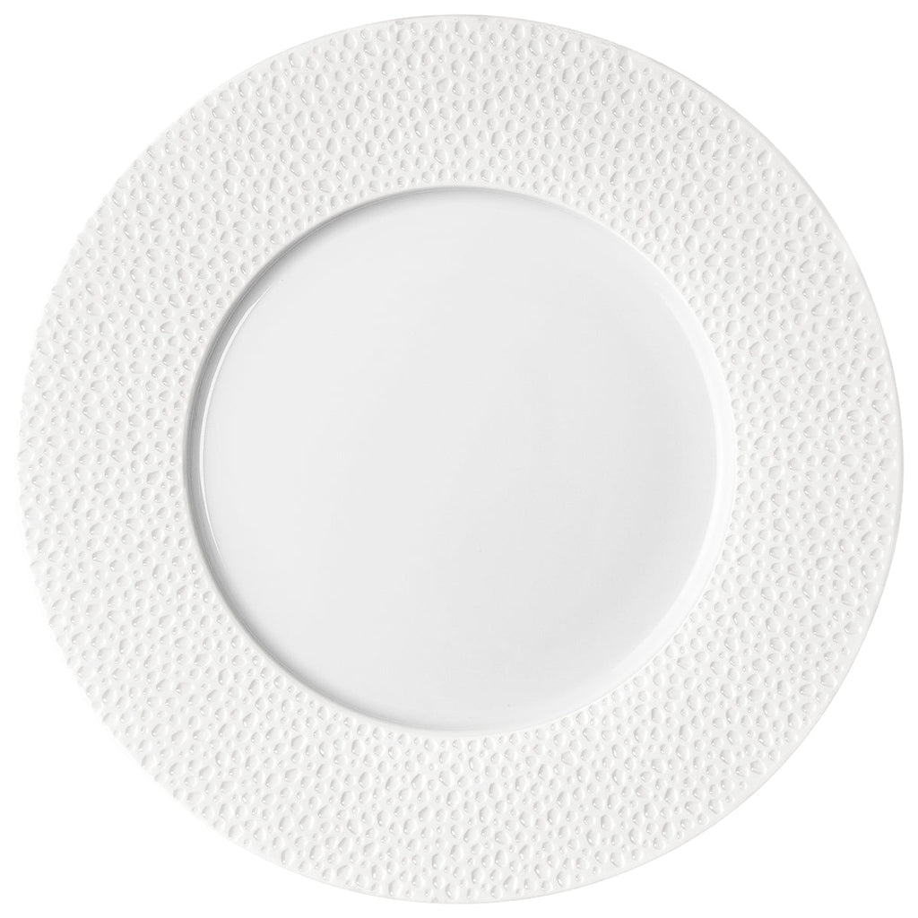 PERLES DE ROSEE BLANCHES Assiette de présentation 32 cm