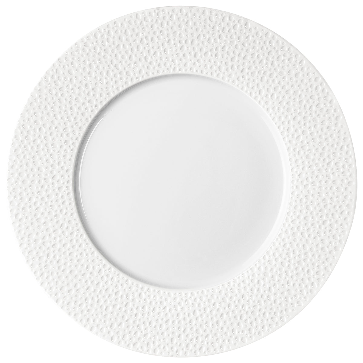 PERLES DE ROSEE BLANCHES Assiette de présentation 32 cm