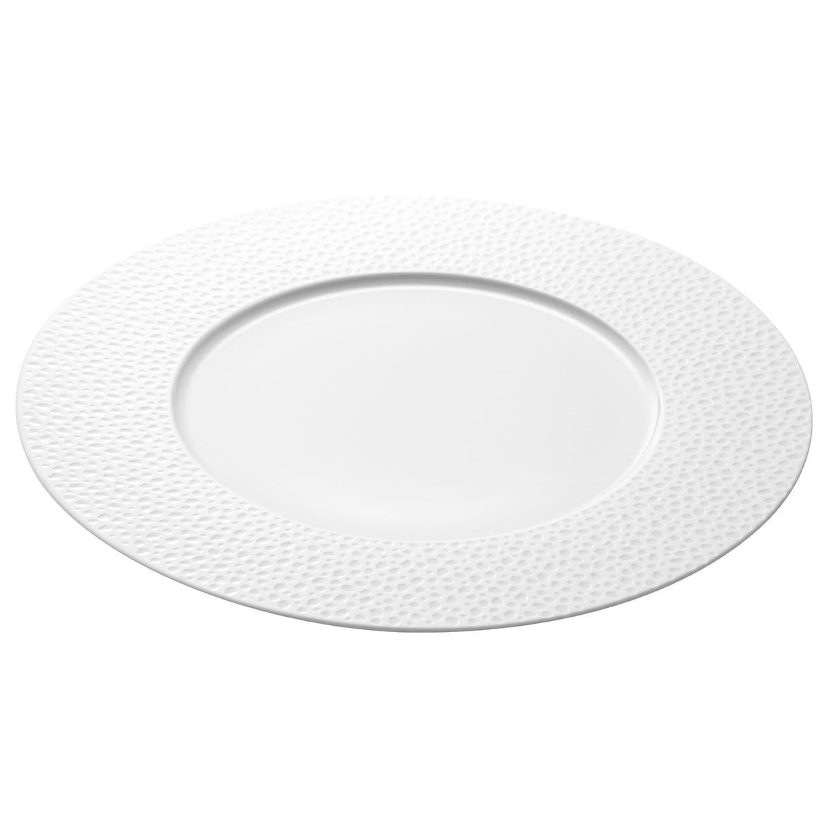 PERLES DE ROSEE BLANCHES Assiette de présentation 32 cm