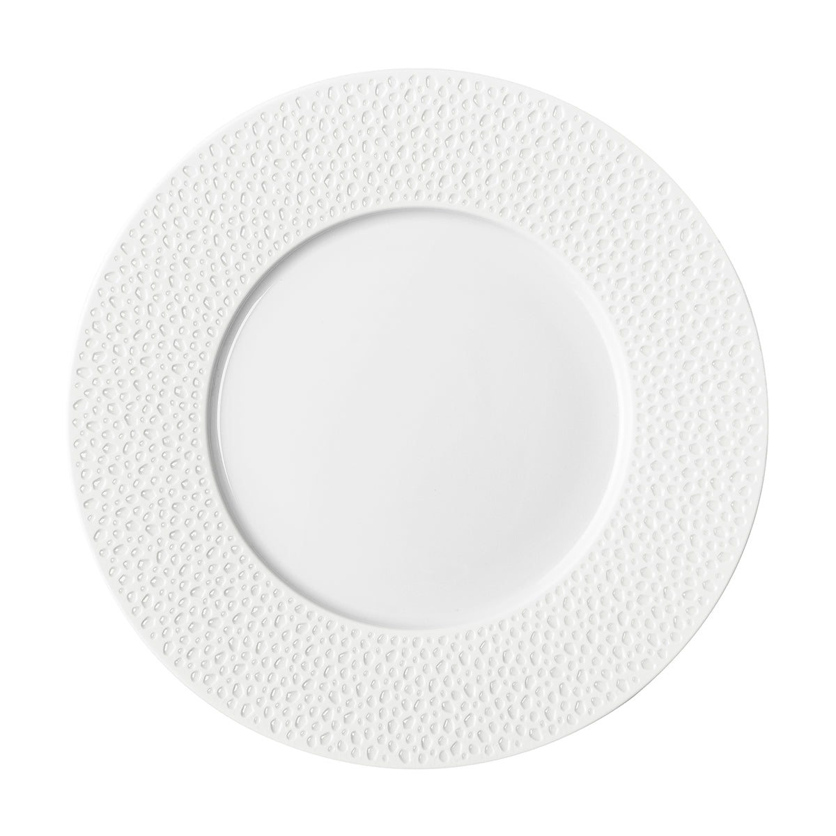 Image du produit: PERLES DE ROSEE BLANCHES Assiette plate ronde 27,9 cm