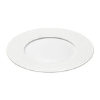 PERLES DE ROSEE BLANCHES Assiette plate ronde 27,9 cm
