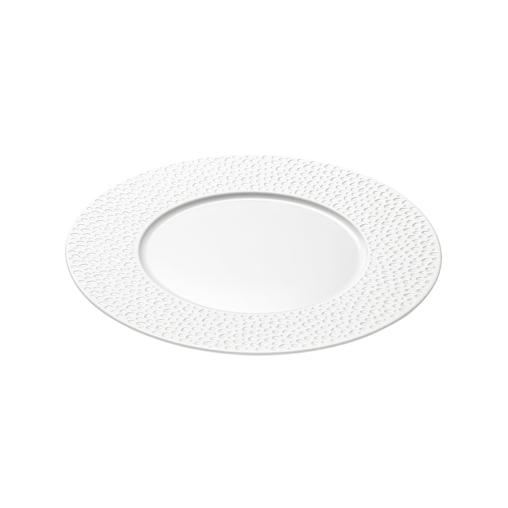PERLES DE ROSEE BLANCHES Assiette à dessert 24 cm