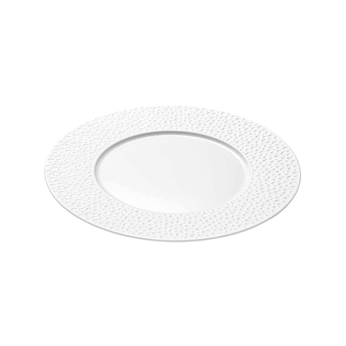 PERLES DE ROSEE BLANCHES Assiette à dessert 24 cm