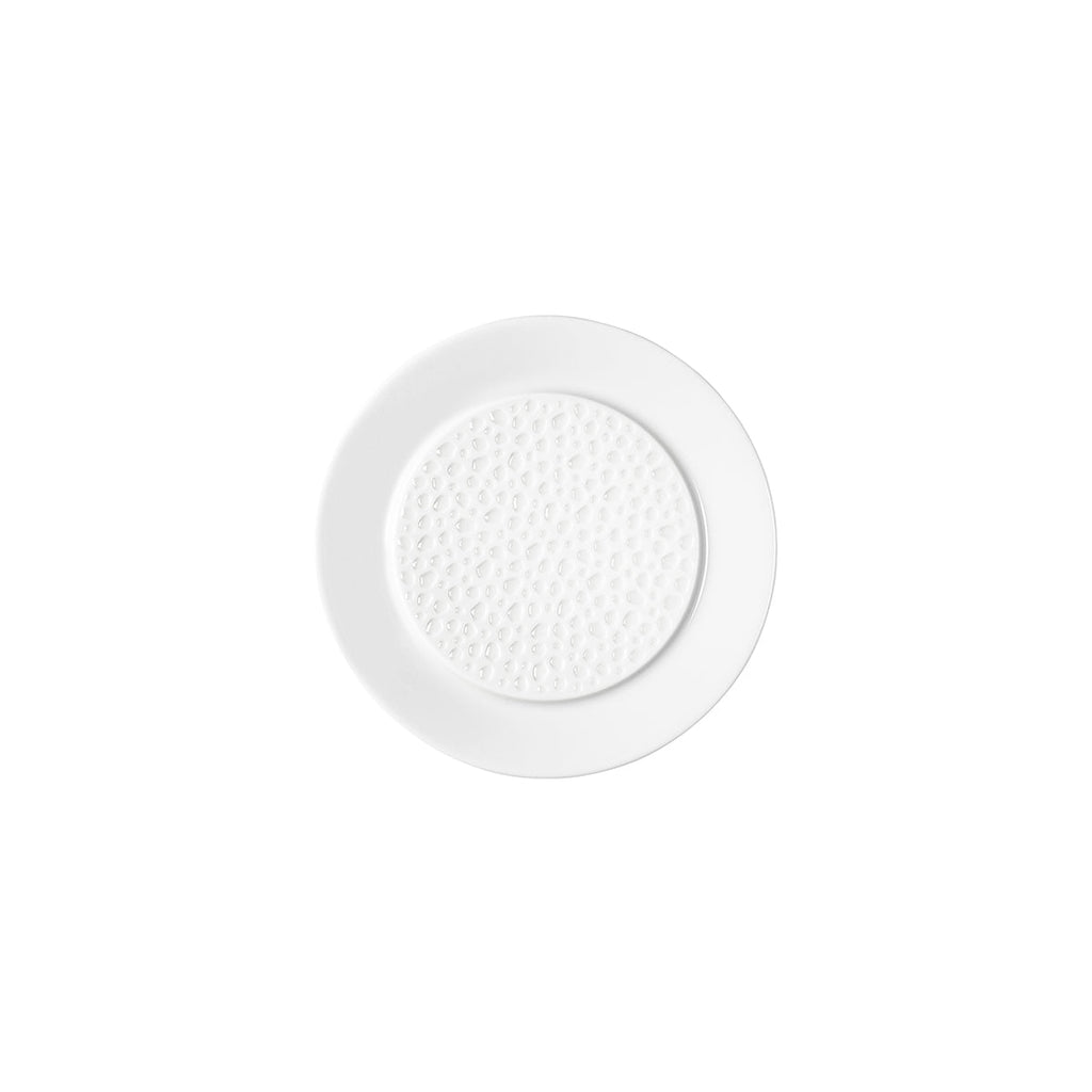 PERLES DE ROSEE BLANCHES Assiette à pain 14 cm