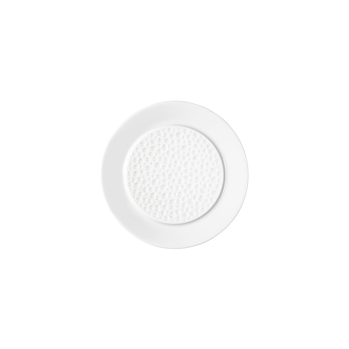 PERLES DE ROSEE BLANCHES Assiette à pain 14 cm