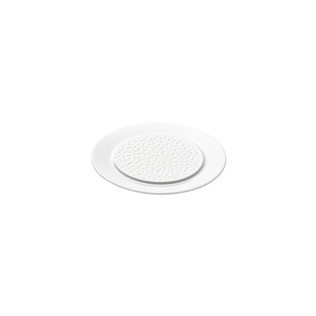 PERLES DE ROSEE BLANCHES Assiette à pain 14 cm