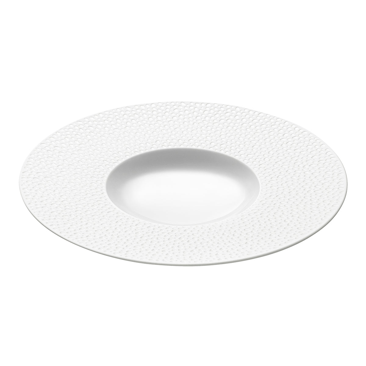 Image du produit: PERLES DE ROSEE BLANCHES Assiette gourmet grand bassin 30 cm
