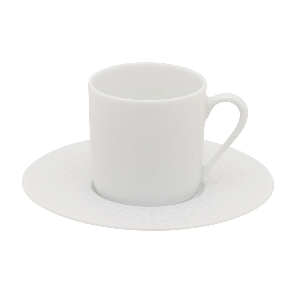 PERLES DE ROSEE BLANCHES Soucoupe à café/expresso 12,6 cm