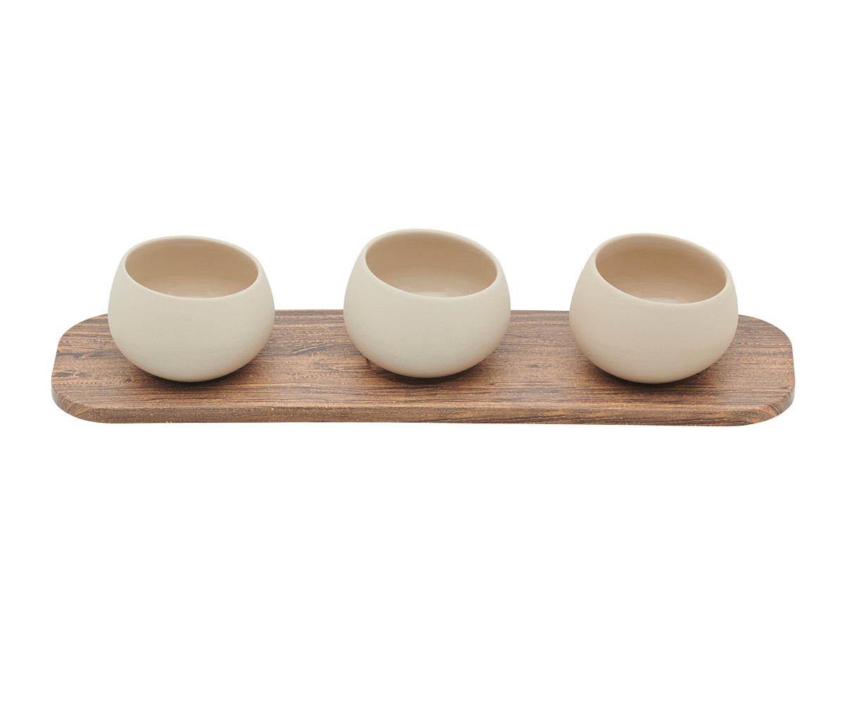 EVENTO Plateau gn 1/6 3 trous mélamnie bois 8.7x32.5 cm