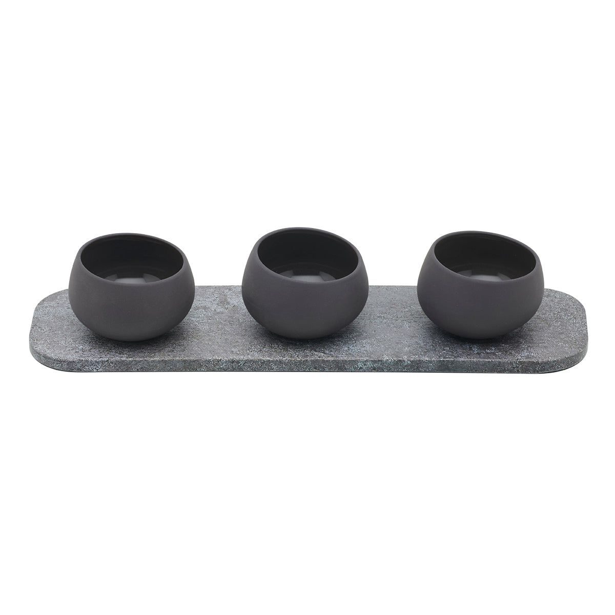 EVENTO Plateau gn 1/6 3 trous mélamine pierre 8.7x32.5 cm