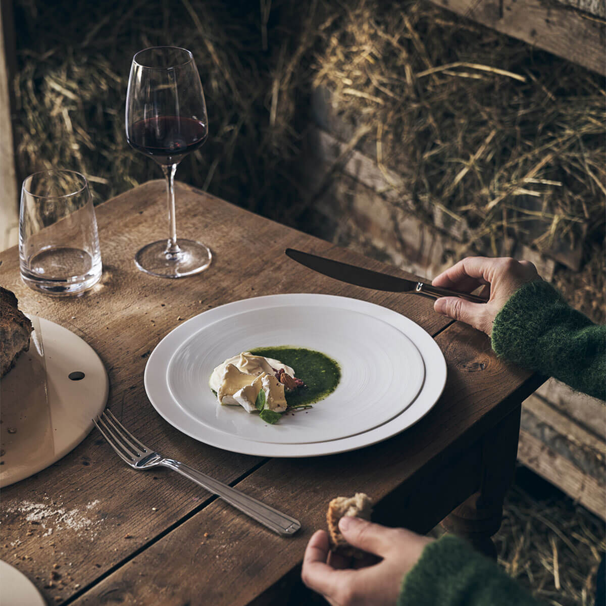 NORMANDY MIROIR Couteau de table monobloc lame scie