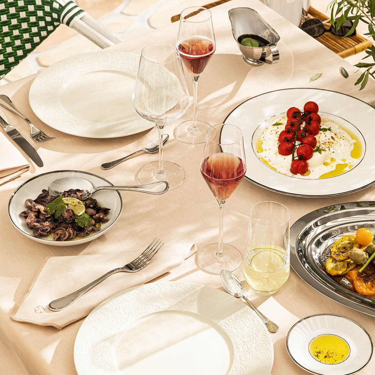 COLLECTION L COUTURE IVOIRE Assiette 28 cm