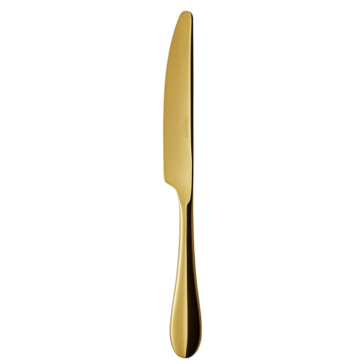 ONDE GOLD Couteau de table monobloc lame scie
