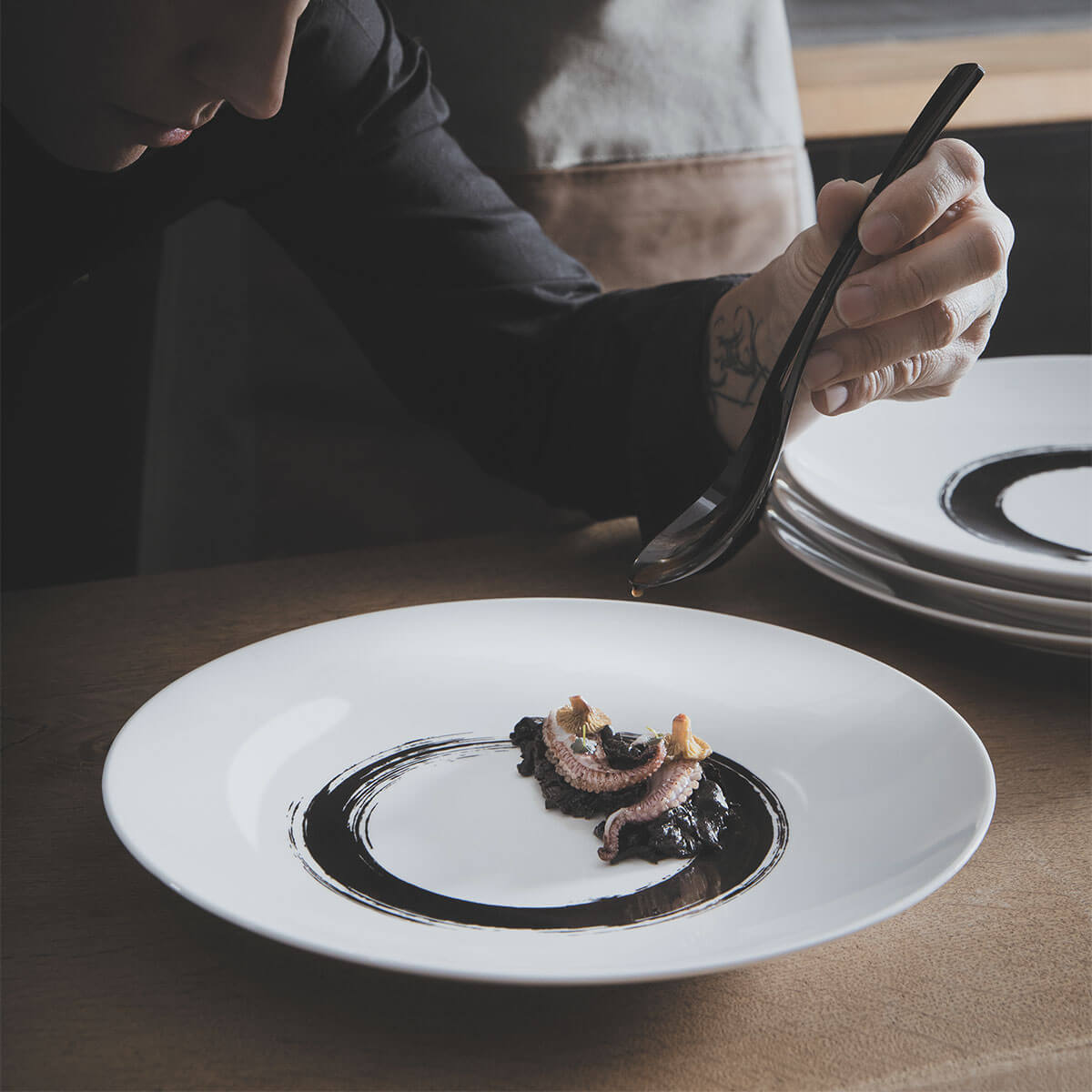 XY BLACK MIROIR Couteau à dessert monobloc lame unie