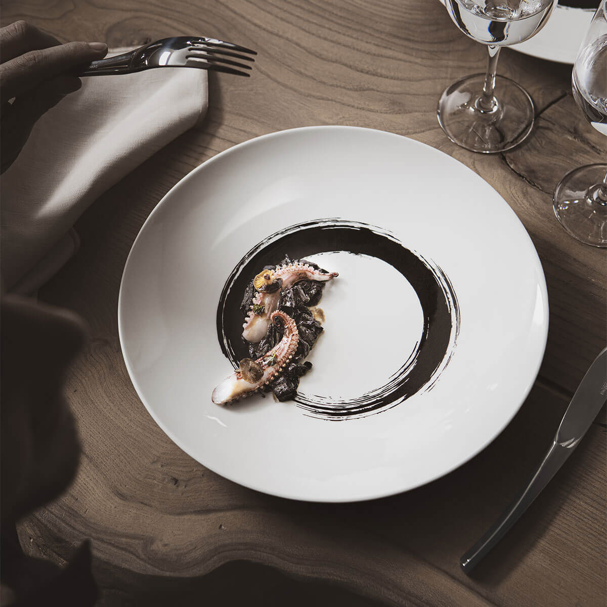 XY BLACK MIROIR Fourchette de table