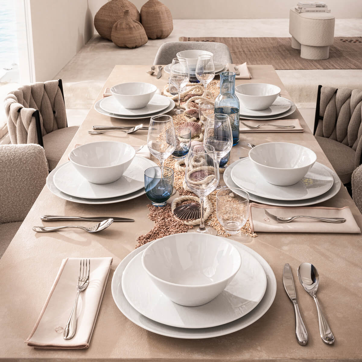 RIVAGE BLANC Assiette de présentation 32cm