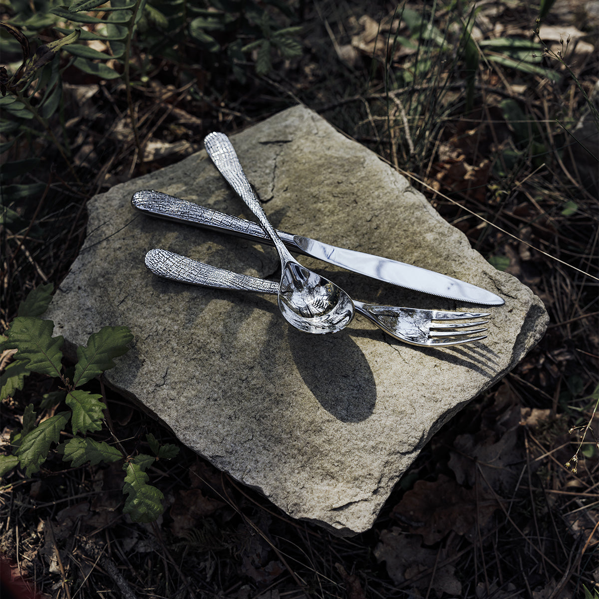 SUPERNATURE MIROIR Couteau de table monobloc lame scie