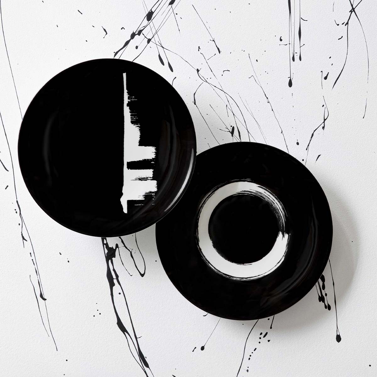 MODULO ARTY CREATION NOIR Assiette à dessert 20 cm