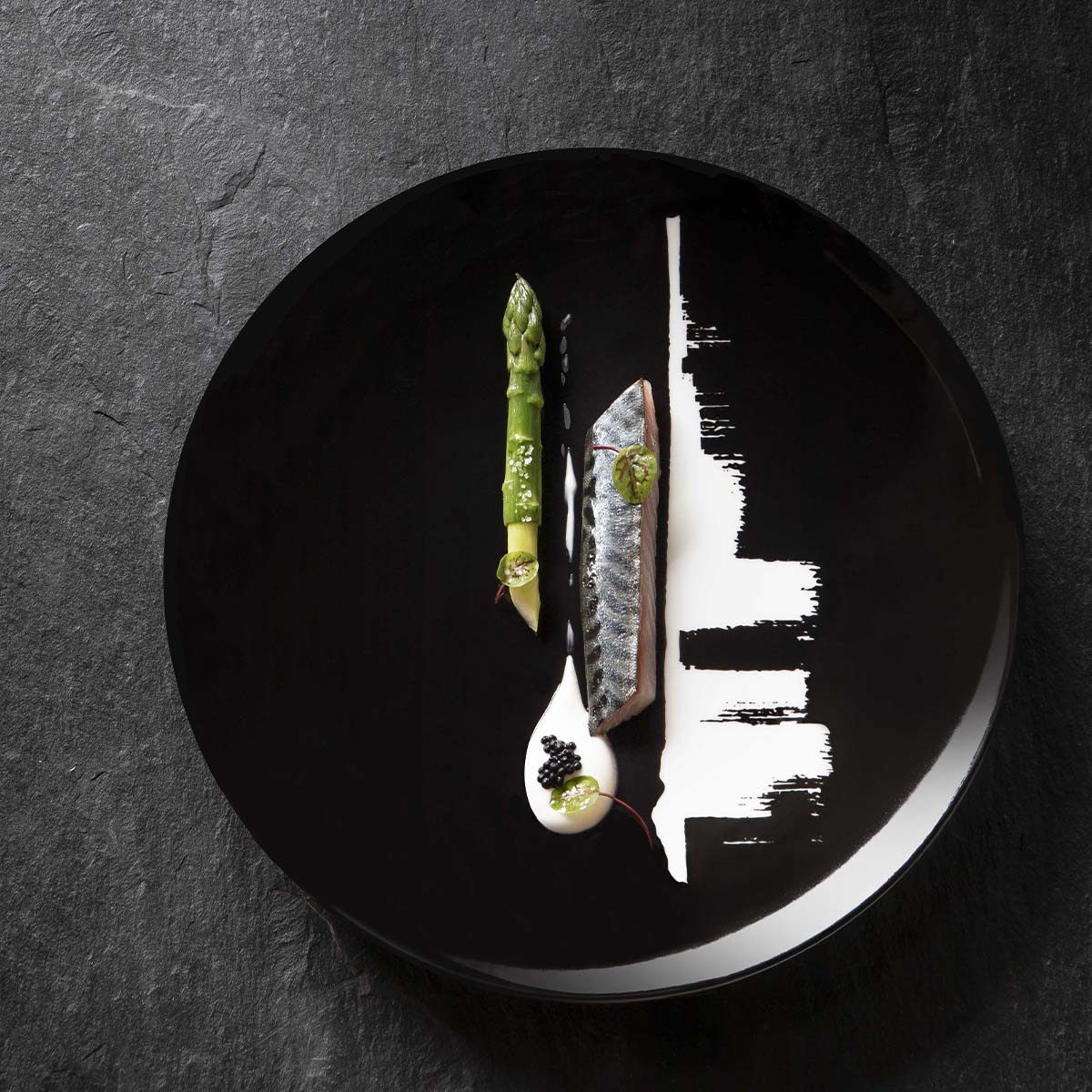MODULO ARTY CREATION NOIR Assiette à dessert 20 cm