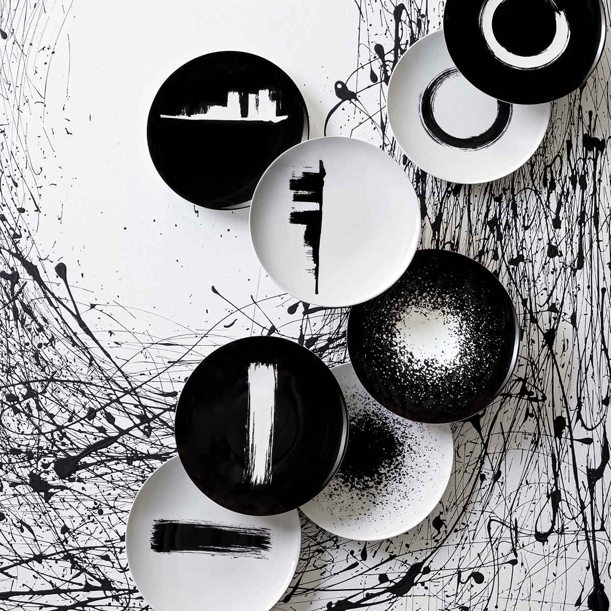 MODULO NOIR ARTY CREATION Assiette 29 cm