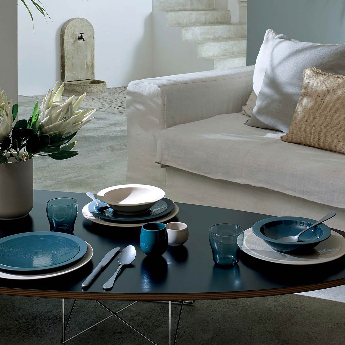 BAHIA BLEU DE ROCHE Assiette creuse 20 cm