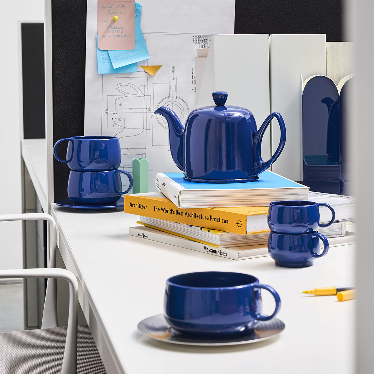 CAFETERIE EMPILEO BLEU GOURMET Tasse à thé/café 25 cl