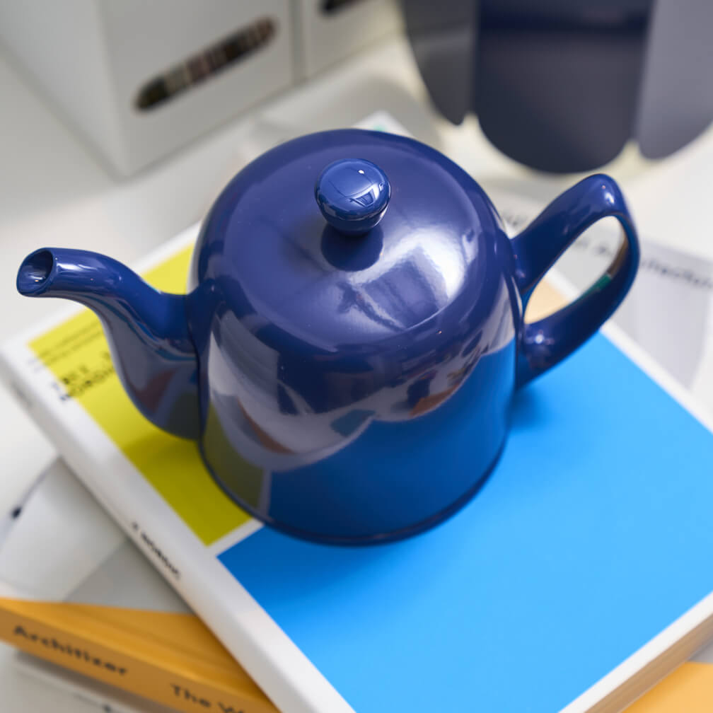 SALAM MONOCHROME Théière 4 tasses cloche bleue