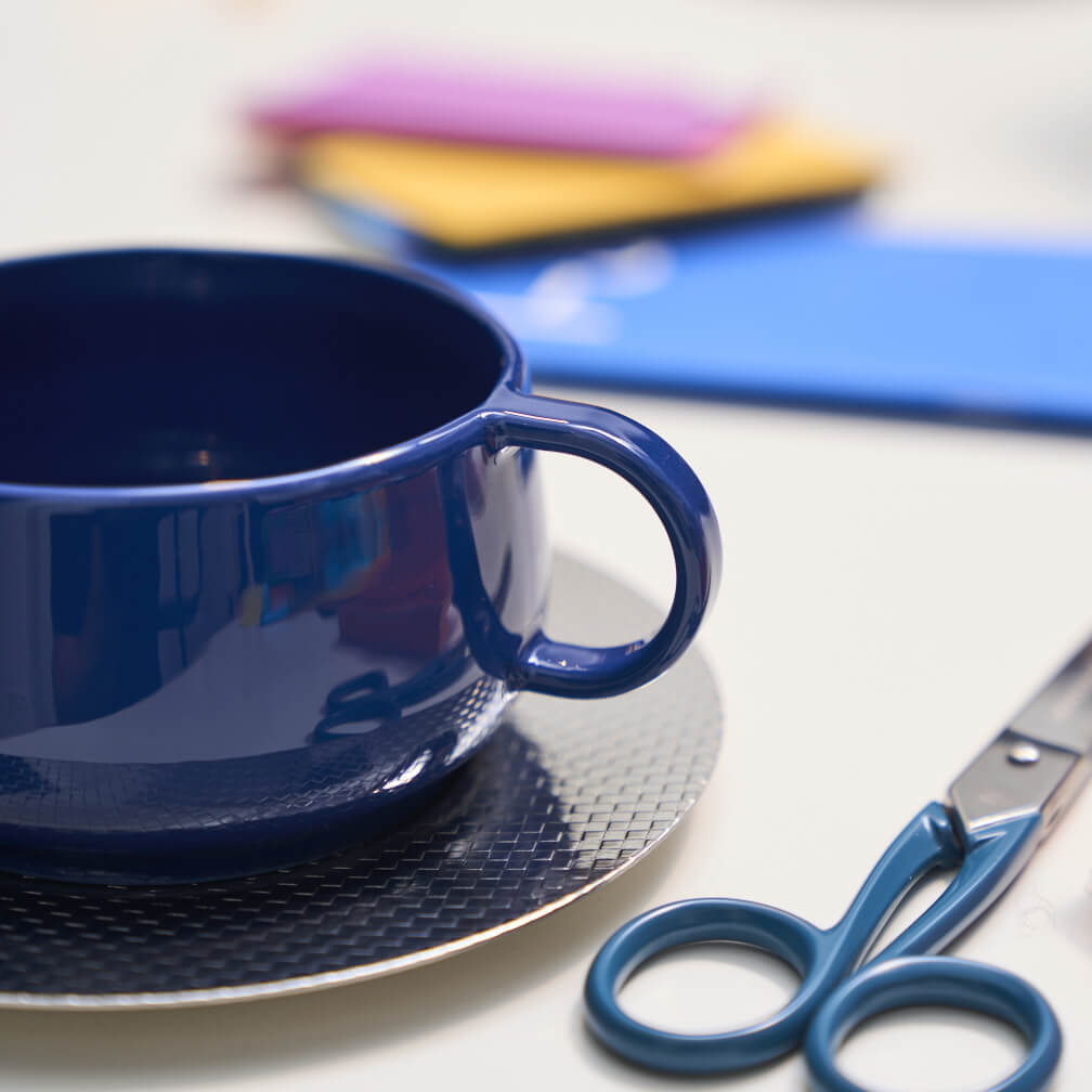 CAFETERIE EMPILEO BLEU GOURMET Tasse à thé/café 25 cl
