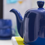 SALAM MONOCHROME Théière 4 tasses cloche bleue