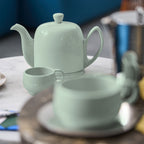SALAM MONOCHROME Théière 4 tasses cloche vert amande