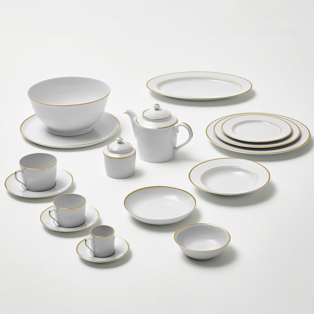 ECLIPSE GALON OR Assiette de présentation 32 cm