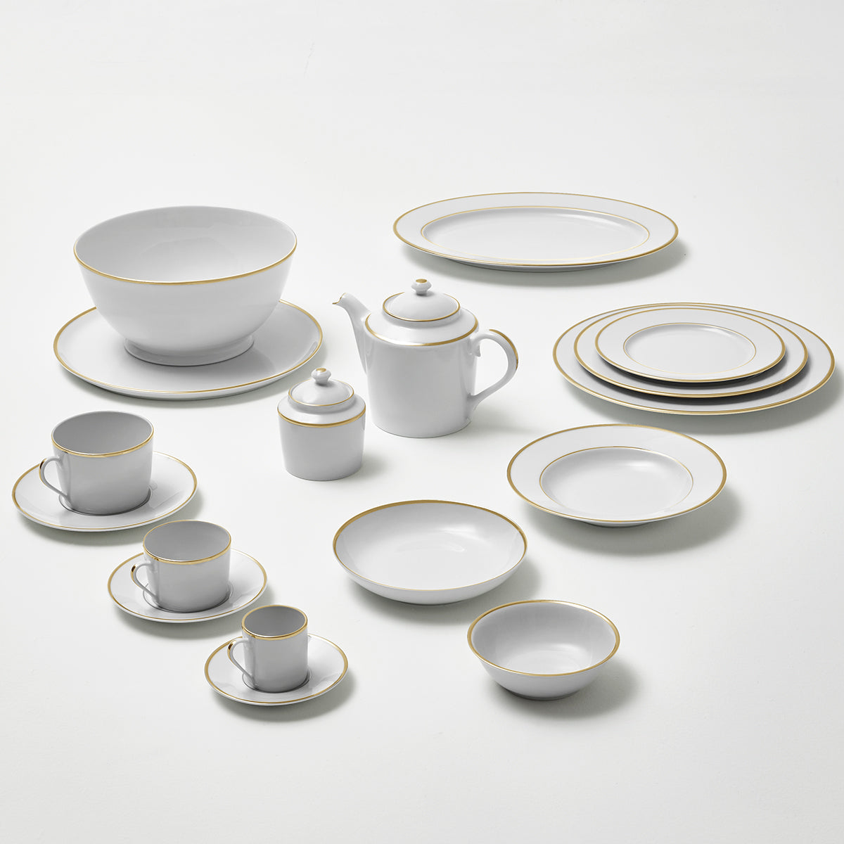 ECLIPSE GALON OR Assiette de présentation 32 cm
