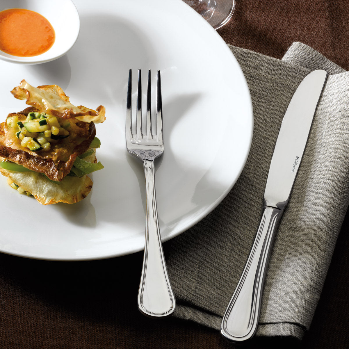 Image du produit: CONFIDENCE MIROIR Couteau de table monobloc lame scie