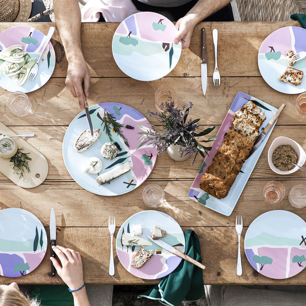 AQUATIC MIROIR Couteau de table monobloc lame scie