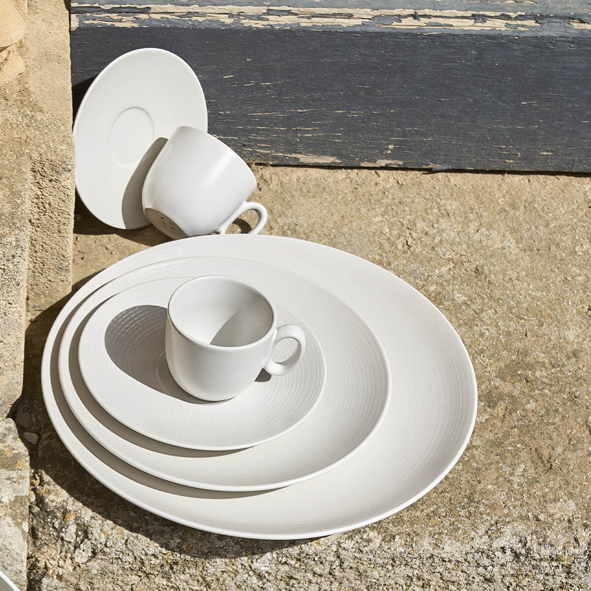 MODULO NATURE KAOLIN Assiette de présentation 31,5 cm