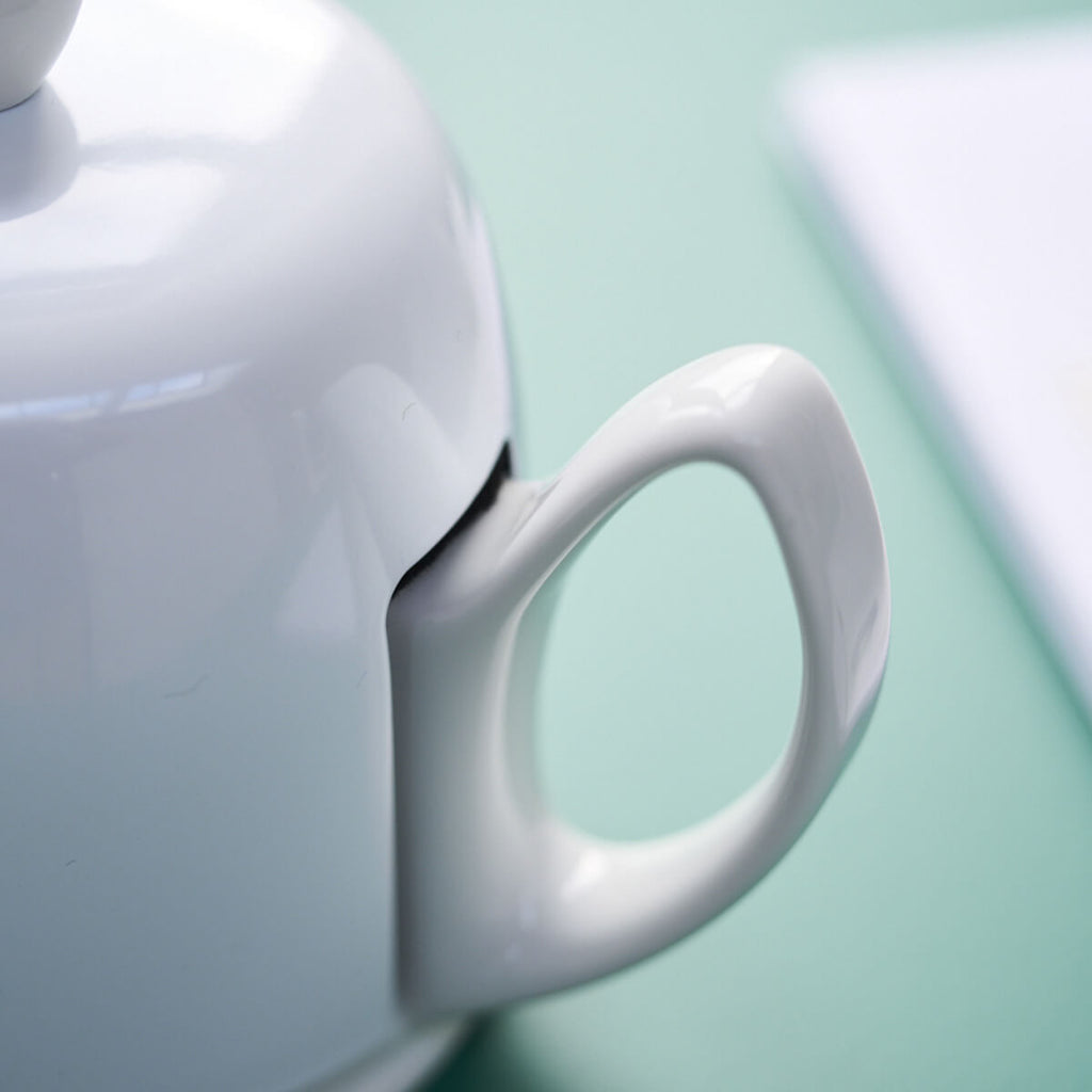 SALAM MONOCHROME Théière 4 tasses cloche blanche